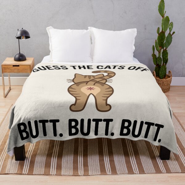 Item preview, Minimalist Cat Butt Back View Pet Humor designed and sold by Amir Faysal.