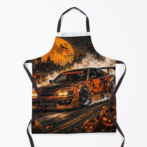 Item preview, PUMPKIN DRIFT CAR HALLOWEEN ART designed and sold by Syedshah13.