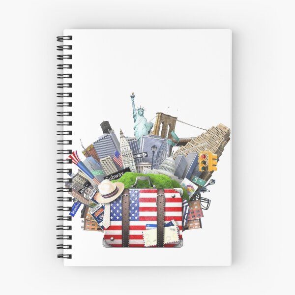 Item preview, USA Travel Adventure – New York City Landmarks & American Travel Suitcase designed and sold by 4U---Store.