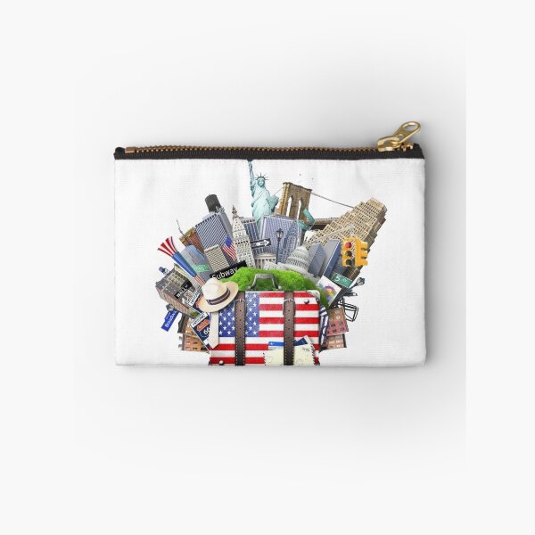 Item preview, USA Travel Adventure – New York City Landmarks & American Travel Suitcase designed and sold by 4U---Store.