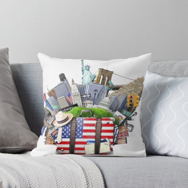 Item preview, USA Travel Adventure – New York City Landmarks & American Travel Suitcase designed and sold by 4U---Store.