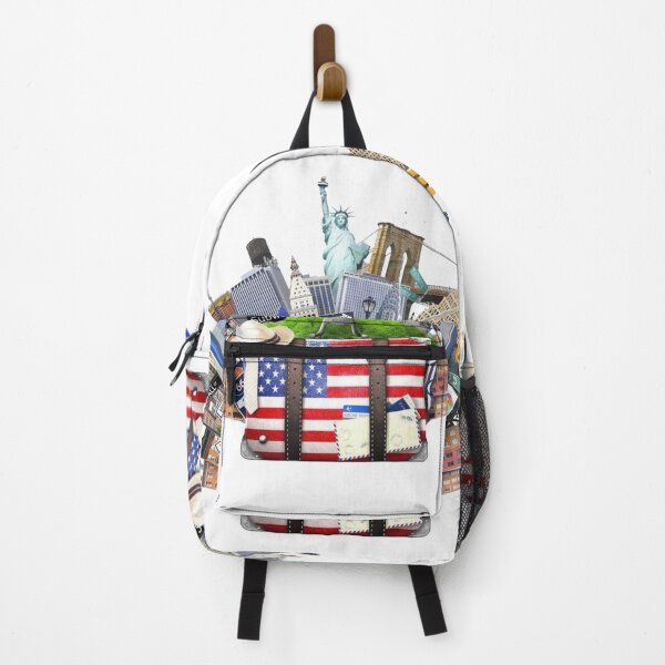 Item preview, USA Travel Adventure – New York City Landmarks & American Travel Suitcase designed and sold by 4U---Store.