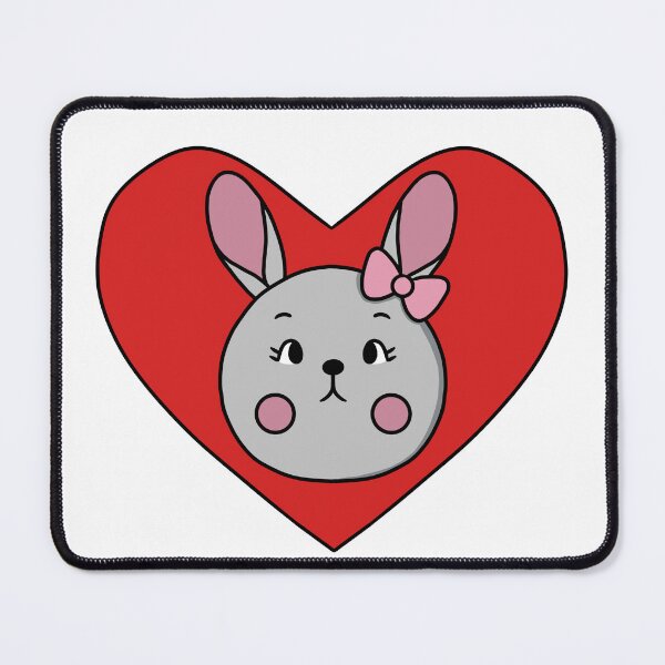 Item preview, Kawaii Bunny Inside a Red Heart designed and sold by BrunaBernardes.