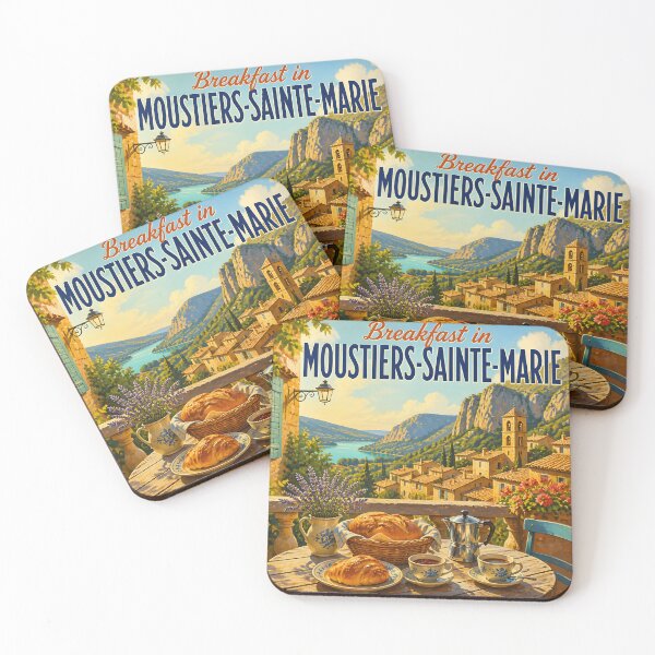 Item preview, Moustiers-Sainte-Marie at Breakfast - Travel Destinations designed and sold by LSVart.