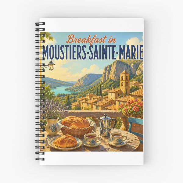 Item preview, Moustiers-Sainte-Marie at Breakfast - Travel Destinations designed and sold by LSVart.