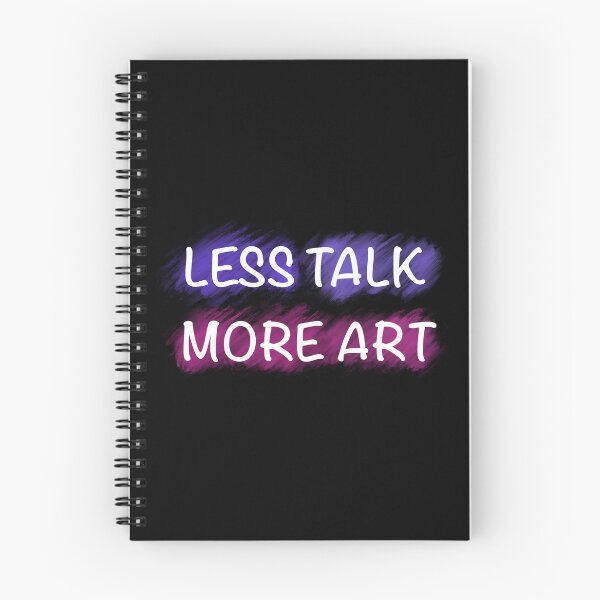 Item preview, Less Talk More Art Aesthetic Watercolor Typography designed and sold by SaraPixels.