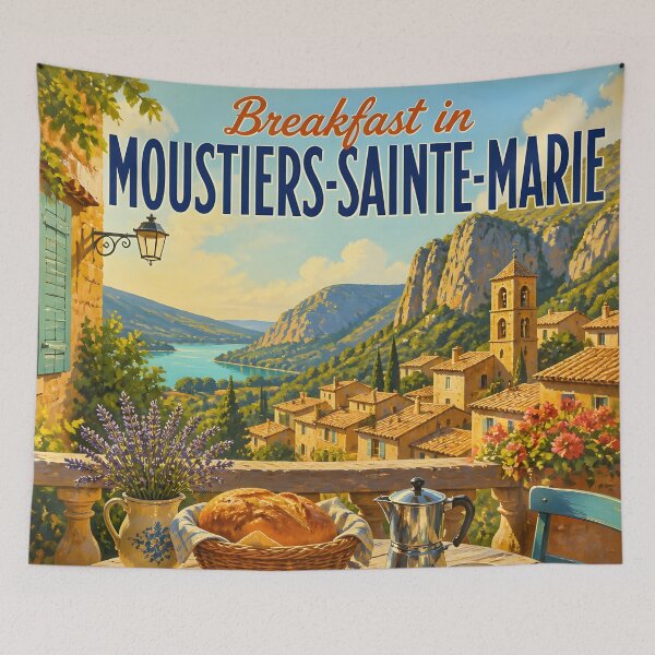 Item preview, Moustiers-Sainte-Marie at Breakfast - Travel Destinations designed and sold by LSVart.