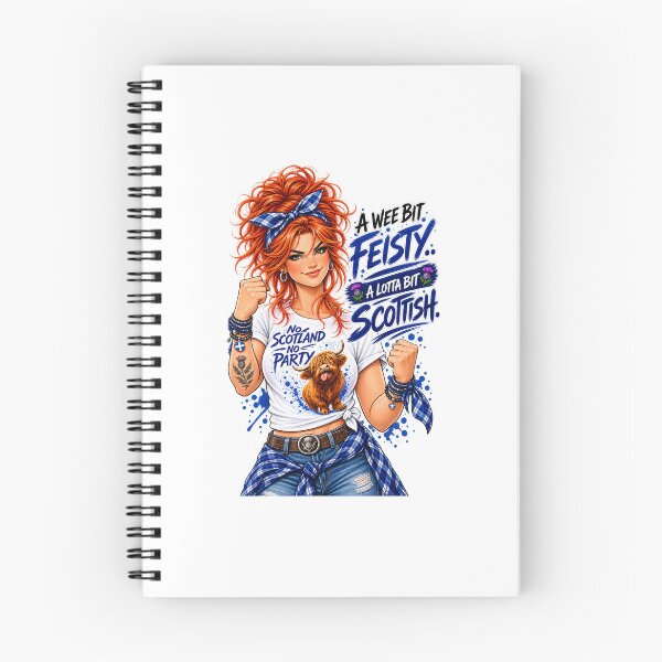 Item preview, A Wee Bit Feisty, A Lotta Bit Scottish – Funny Scottish Woman & Scottish Humour designed and sold by SMalcolmDesigns.