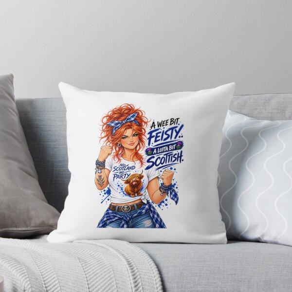 Item preview, A Wee Bit Feisty, A Lotta Bit Scottish – Funny Scottish Woman & Scottish Humour designed and sold by SMalcolmDesigns.