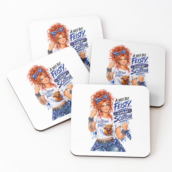 Item preview, A Wee Bit Feisty, A Lotta Bit Scottish – Funny Scottish Woman & Scottish Humour designed and sold by SMalcolmDesigns.