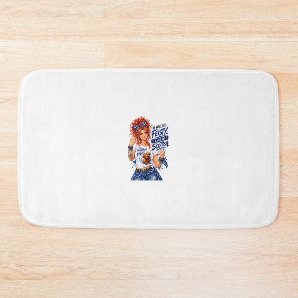 Item preview, A Wee Bit Feisty, A Lotta Bit Scottish – Funny Scottish Woman & Scottish Humour designed and sold by SMalcolmDesigns.
