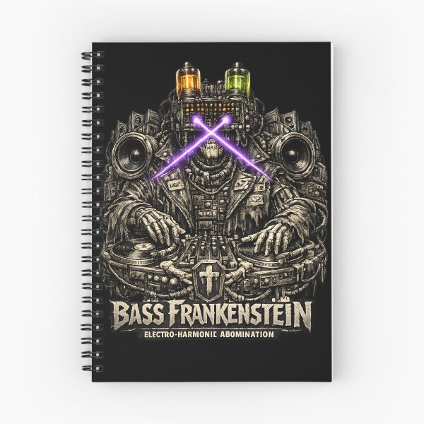 Item preview, Bass Frankenstein Electro Harmonic Abomination DJ Art designed and sold by  ZenRave Designs.