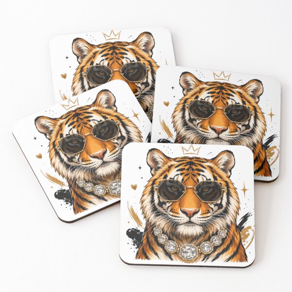 Item preview, Glam & Wild: Tiger Animal, Bling Boujee Leopard, Preppy Animal, Hunting Season designed and sold by Quiajia.
