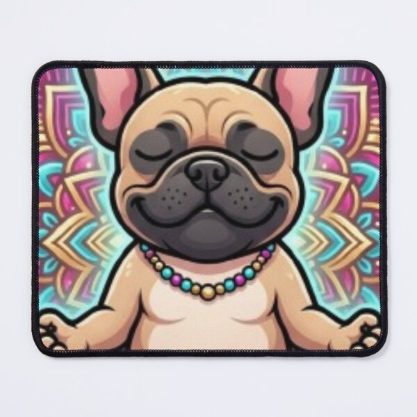 Item preview, Frenchie Yoga Vibes Cute French Bulldog Meditation Art designed and sold by DailySparks.