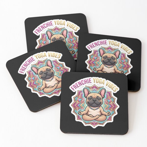Item preview, Frenchie Yoga Vibes Cute French Bulldog Meditation Art designed and sold by DailySparks.