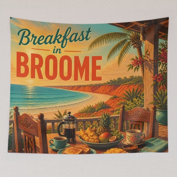 Item preview, Broome Australia at Breakfast - Travel Destinations designed and sold by LSVart.
