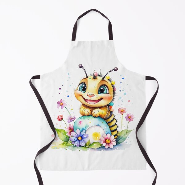 Item preview, Happy Little Bumblebee in a Colorful Flower Garden Watercolor designed and sold by J-CCreations.