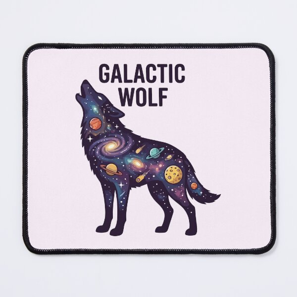 Item preview, Galactic Wolf Cosmic Space Galaxy Howling designed and sold by Amir Faysal.