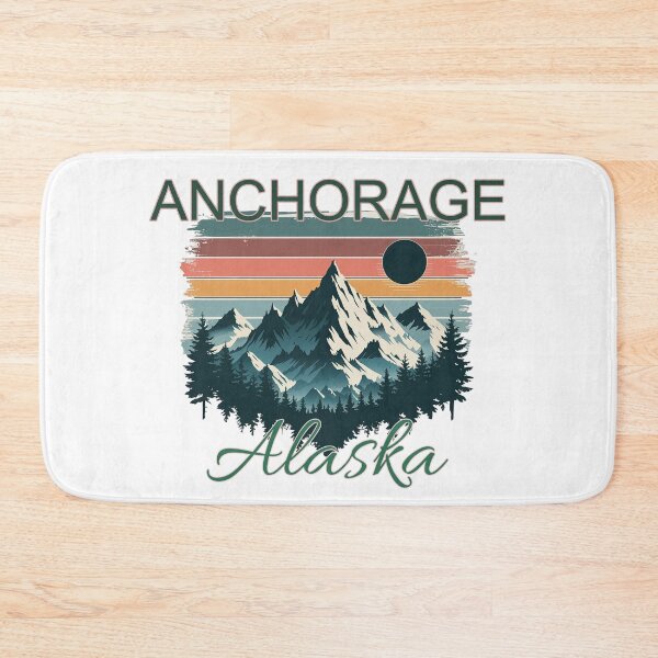 Item preview, Anchorage Alaska Retro Sunset Graphic Design designed and sold by adriana-holmes.