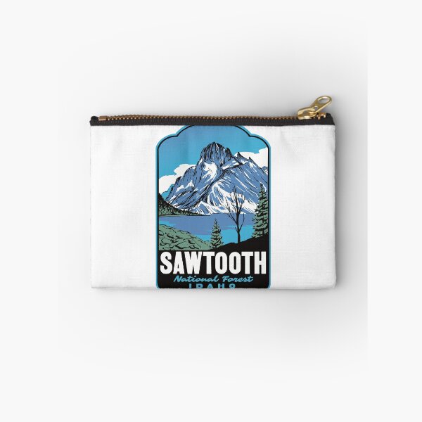 Item preview, Sawtooth Lake Sawtooth National Forest Retro Travel Art designed and sold by HalpinDesign.