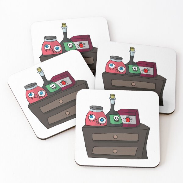 Item preview, Witchy Potion Shelf Sticker | Spooky Magic Ingredients Cartoon designed and sold by MyxaART.