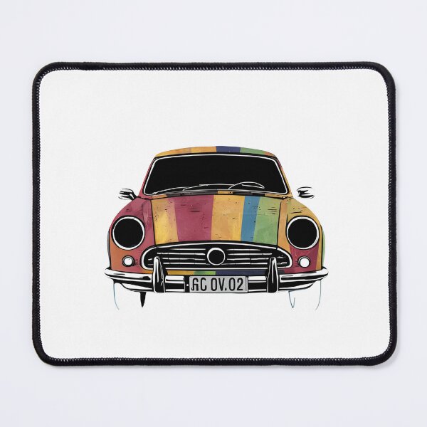 Item preview, Vintage Retro Classic Car – Colorful British Style Auto Illustration designed and sold by Aktarstore.