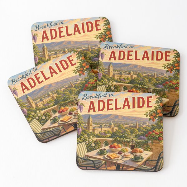 Item preview, Adelaide Australia at Breakfast - Travel Destinations designed and sold by LSVart.