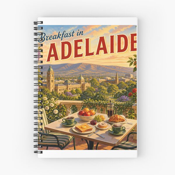 Item preview, Adelaide Australia at Breakfast - Travel Destinations designed and sold by LSVart.