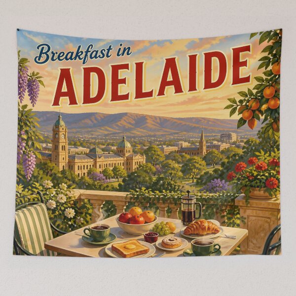 Item preview, Adelaide Australia at Breakfast - Travel Destinations designed and sold by LSVart.