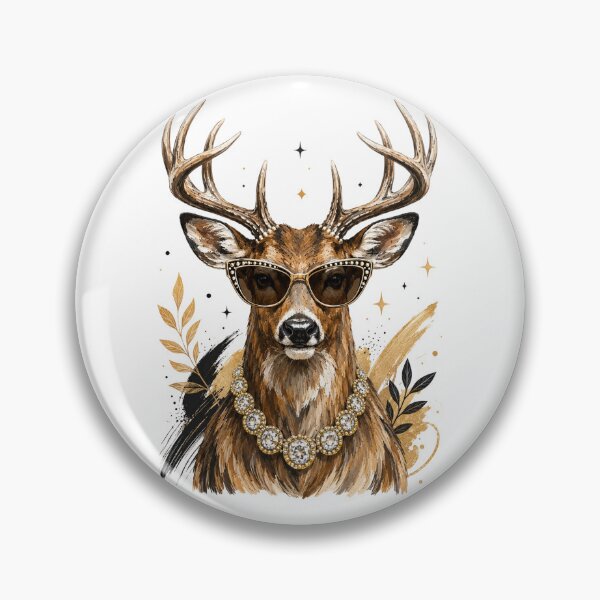 Item preview, Glam Whitetail Deer, Bling Boujee Leopard, Preppy Animal, Hunting Season designed and sold by Quiajia.