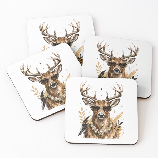 Item preview, Glam Whitetail Deer, Bling Boujee Leopard, Preppy Animal, Hunting Season designed and sold by Quiajia.