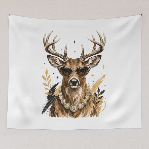 Item preview, Glam Whitetail Deer, Bling Boujee Leopard, Preppy Animal, Hunting Season designed and sold by Quiajia.