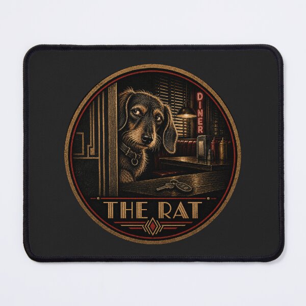 Item preview, The Rat – Vintage Film Noir Dachshund Informant designed and sold by FireWildChild.