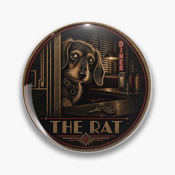 Item preview, The Rat – Vintage Film Noir Dachshund Informant designed and sold by FireWildChild.