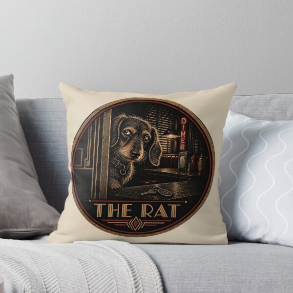 Item preview, The Rat – Vintage Film Noir Dachshund Informant designed and sold by FireWildChild.