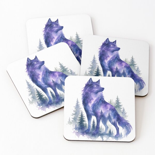 Item preview, blue wolf designed and sold by introvertarts.