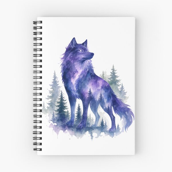 Item preview, blue wolf designed and sold by introvertarts.