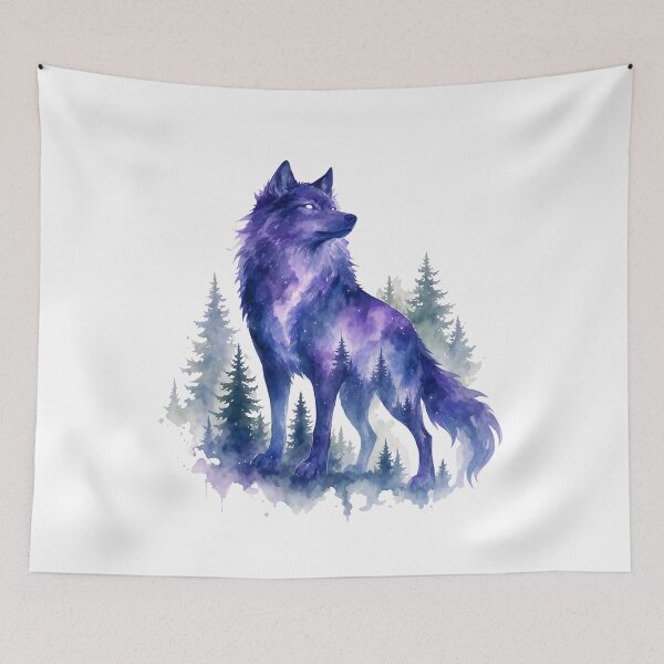 Item preview, blue wolf designed and sold by introvertarts.