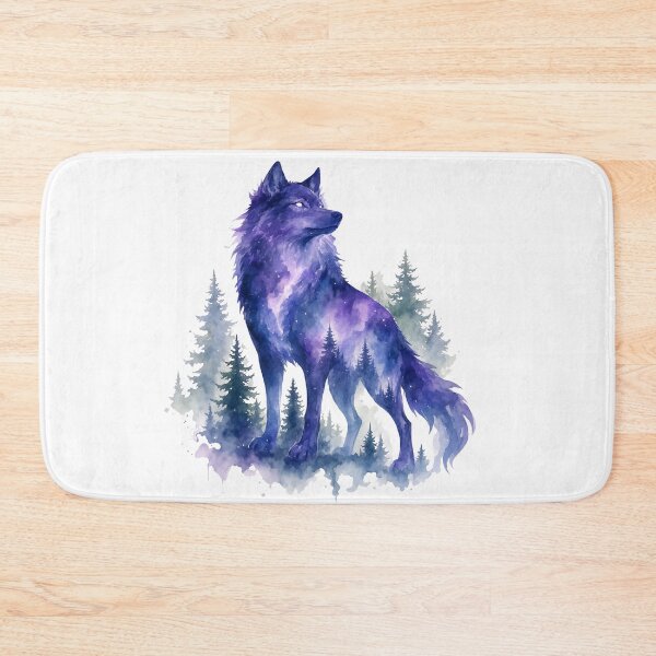 Item preview, blue wolf designed and sold by introvertarts.