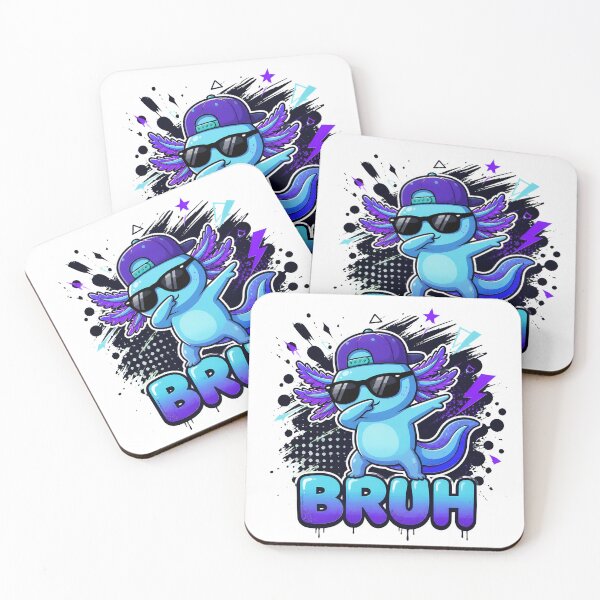 Item preview, Bruh Axolotl Dab Sunglasses Cute Cartoon Funny designed and sold by Romeo-Circle.