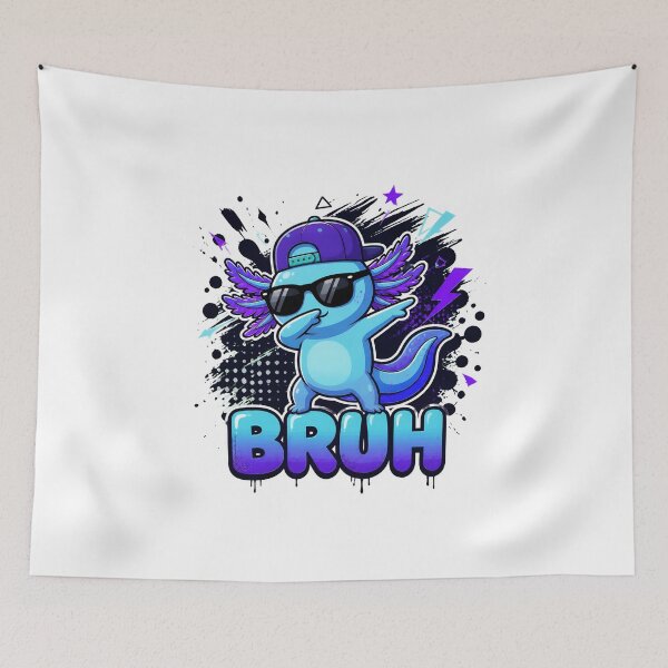 Item preview, Bruh Axolotl Dab Sunglasses Cute Cartoon Funny designed and sold by Romeo-Circle.