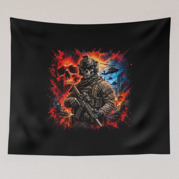 Item preview, Skull Soldier Military Warfare | Tactical Operator | Modern Combat Warrior designed and sold by Bizon2910.