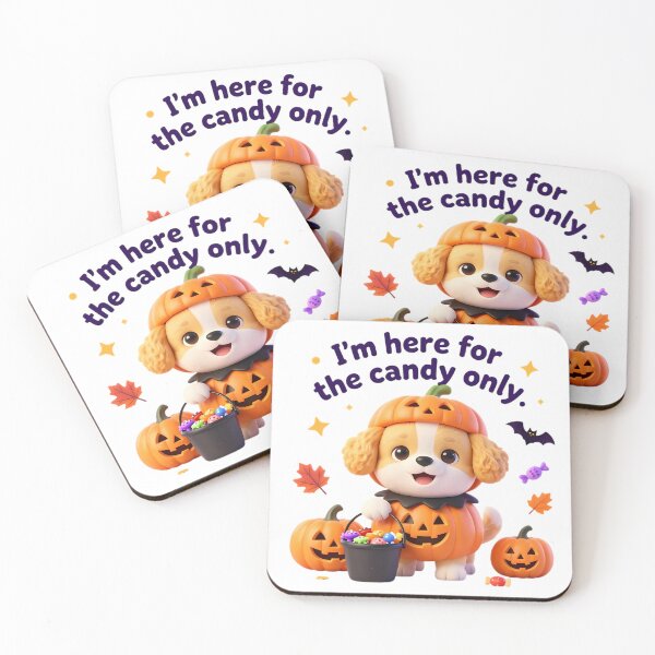 Item preview, I’m here for the candy only  Cute Halloween Puppy designed and sold by HoMya.