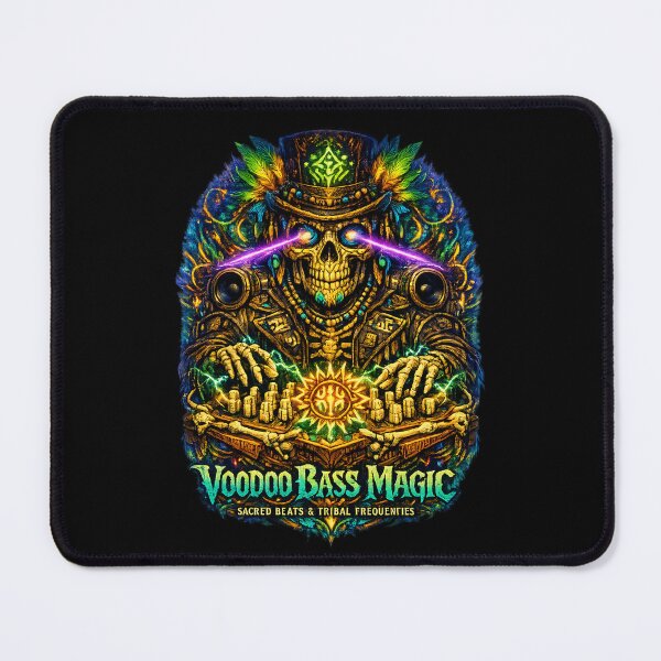 Item preview, Voodoo Bass Magic Sacred Tribal Frequencies DJ Art designed and sold by ZenRave Designs.