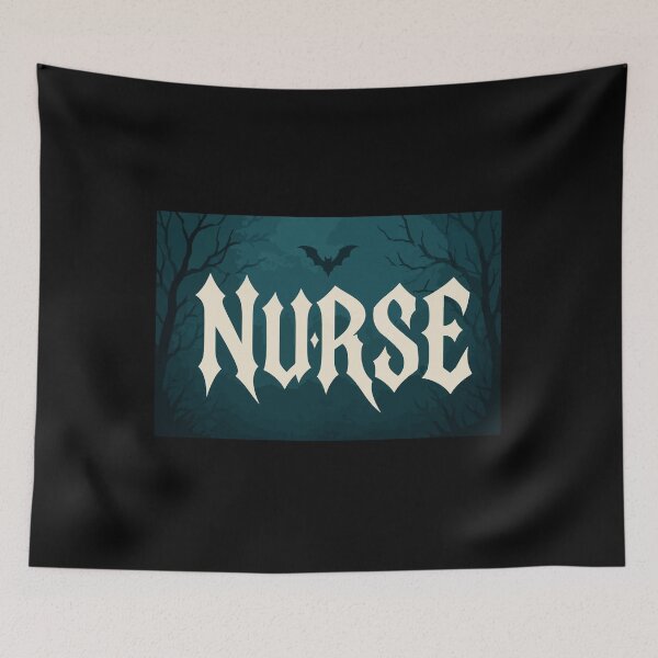 Item preview, NURSE HALLOWEEN teal forest designed and sold by YNELENT.