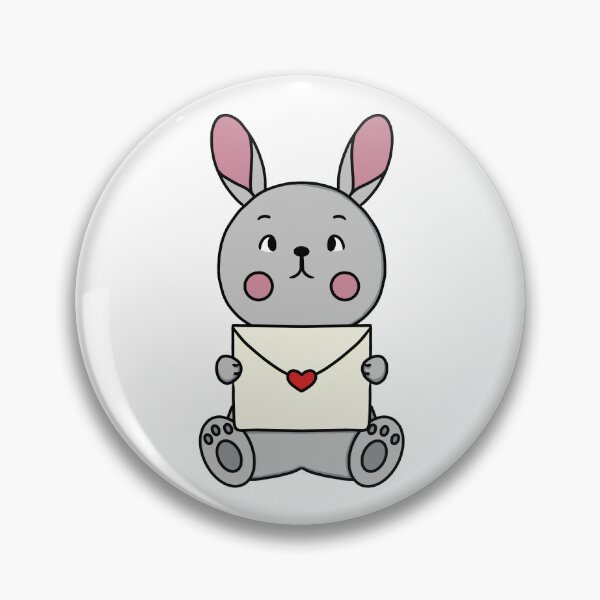 Item preview, Cute Bunny Holding Love Letter designed and sold by BrunaBernardes.