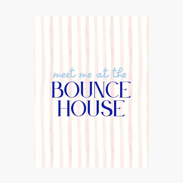 Item preview, Meet Me at the Bounce House | UCF Knights Pink Stripe Print designed and sold by Shus-arts.