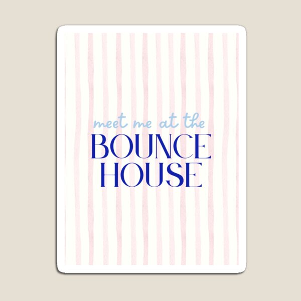 Item preview, Meet Me at the Bounce House | UCF Knights Pink Stripe Print designed and sold by Shus-arts.