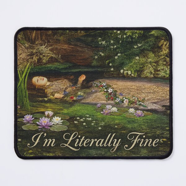 Item preview, I'm Literally Fine Shirt Funny Art Lover Gift Dark Academia T shirt Museum Aesthetic Tee designed and sold by LessIsLoud.