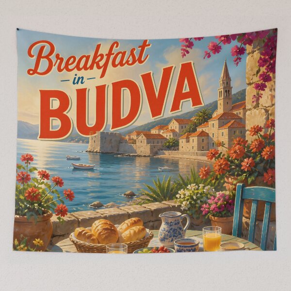 Item preview, Budva, Montenegro at Breakfast - Travel Destinations designed and sold by LSVart.